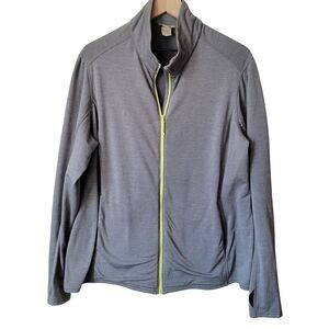 Duluth Trading Co Women's Scenic View Lightweight Fleece Jacket Gray Size XXL